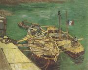 Vincent Van Gogh, Quay with Men Unloading Sand Barges (nn04)